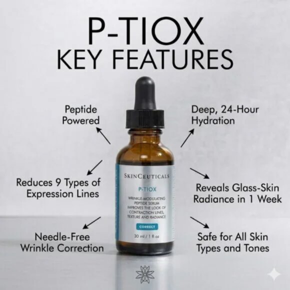 SkinCeuticals P-TIOX Anti-Wrinkle Peptide Serum 30ml .Pack of 2. - Picture 6 of 7